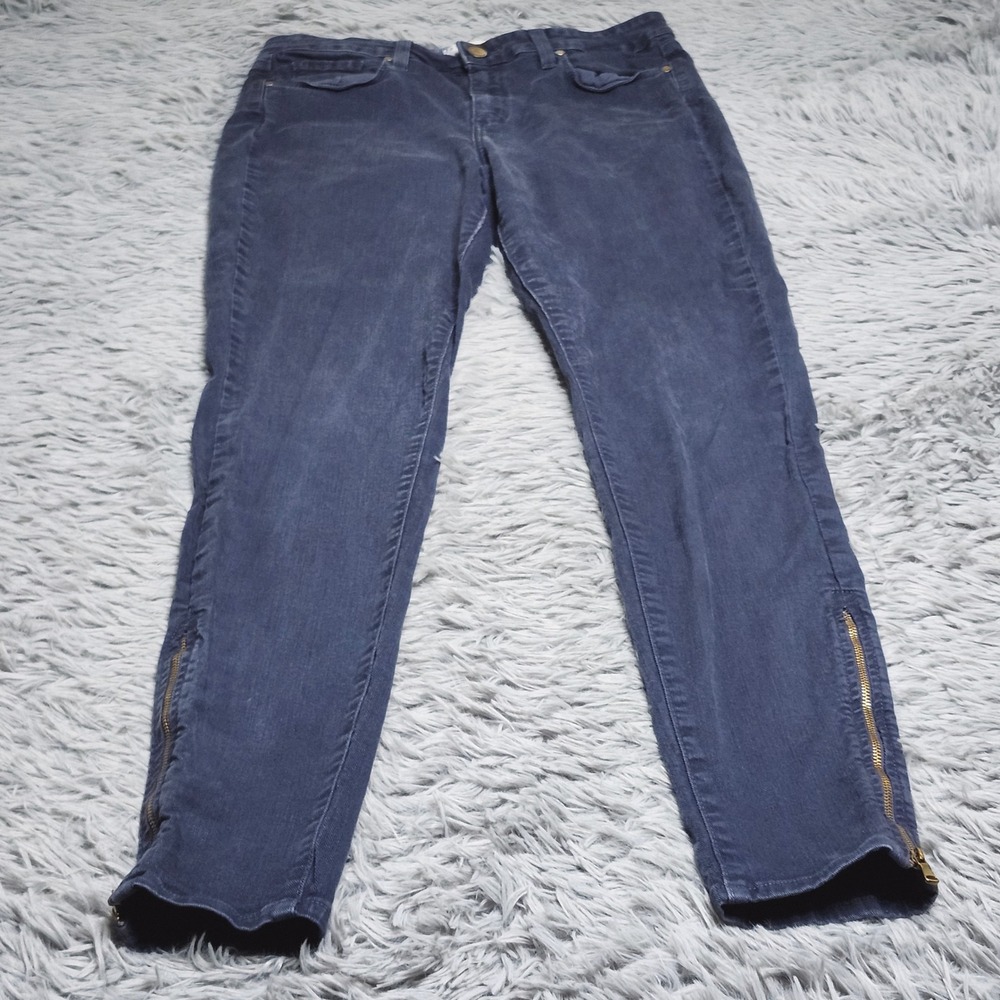 PAIGE Hoxton Ultra Skinny Jeans Womens 29 29x31 Blue Zip Zipper Ankle Stretch